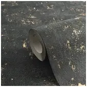 A.S. Création BETONLOOK BEHANG | Industrieel - zwart goud - Trendwall