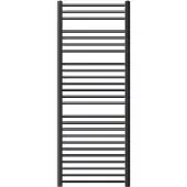 LuxeBath Elektrische badkamerradiator met verwarmingselement 900W 600x1500 mm antraciet gebogen Zijaansluiting & thermostaat Digitaal display