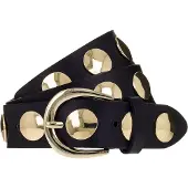B.belt Riem goud / zwart