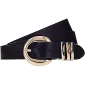 B.belt Riem Leder 80 cm zwart