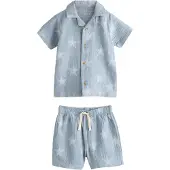 Next Nachtkledij duifblauw / pastelblauw