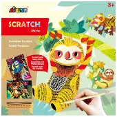 Avenir Scratch en Knutsel - Luiaards - met pijpenragers - Creatief spelen - 3+