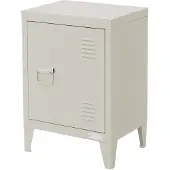 ML-Design Nachtkastje 40x30x58 cm lichtgrijs staal met verstelbare plank ML Design