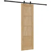 vidaXL Schuifdeur ORKDAL 61 x 198,5 cm Massief grenenhout Naturel