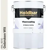 Holdbar Vloercoating Gebroken Wit (RAL 9010) 2,5 kg