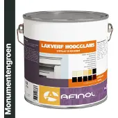 Afinol Hoogglans Lakverf Monumentengroen (N0.15.10) 2,5 liter