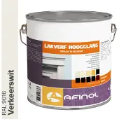 Afinol Hoogglans Lakverf Verkeerswit (RAL 9016) 2,5 liter