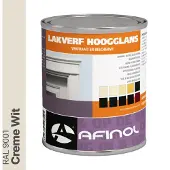 Afinol Hoogglans Lakverf Creme Wit (RAL 9001) 750 ml