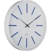 Karlsson Arruga Retro Wandklok | Ø40cm | Cobalt blue w. wit