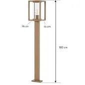 LUCANDE Buitenverlichting , Ferda, dimbare, Roestbruin, Terras, Aluminium, Modern