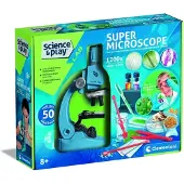 Clementoni wetenschapskit met microscoop, in een kleurrijke uitvoering