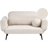 Beliani DOROTEA - Slaapbank - Off-white - Bouclé