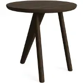 NORR11 Fin bijzettafel Ø40 cm Dark smoked oak