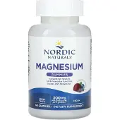 Nordic Naturals , Magnesium Gummies, Blauwebessen Lavendel, 300 mg, 60 Gummies (100 mg per Gummy)