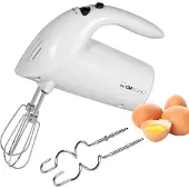 Clatronic HM 3014 handmixer, kunststof behuizing, 250 watt, 5 snelheden