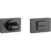 Aprile | WC garnituur rozet | 50x33x7mm | Zwart