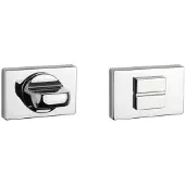 Aprile | WC garnituur rozet | 50x33x7mm | Chroom gepolijst