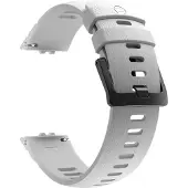 Polar Siliconen Bandje Wit 22mm S/L