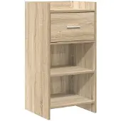 vidaXL Dressoir Sonoma Eiken 40 x 36 x 80 cm Bewerkt hout