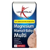 Lucovitaal 2+2 Gratis: Magnesium Mama & Baby Multi 30 Capsules