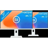 BlueBuilt 27 inch Quad HD Monitor Duo pack
