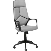 Beliani DELIGHT - Bureaustoel - Grijs - Stof