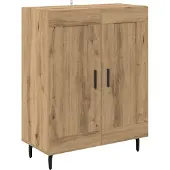 vidaXL Highboard 2 st Artisan Eiken 69,5 x 34 x 180 cm Bewerkt hout