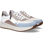 Rieker Sneakers laag duifblauw / goud / wit / offwhite
