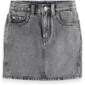 Scotch & Soda Girl Washed Black Denim Mini Skirt — Black Spark Black Spark Maat: 12 | Rokken Outlet | Unisex | Grijs