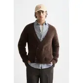 Scotch & Soda Hairy Cardigan Demitasse Size: XL | Cardigans Outlet | Heren |