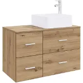 vidaXL Badkamerkastset, 2 stuks, Artisan eikenhout fineer