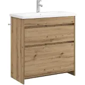 vidaXL Badkamermeubel Set Artisanaal eiken 81 x 40 x 84,5 cm