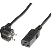 Bachmann Geaarde stroomkabel - IEC320-C19 16A/250V, 3m, zwart, 3 m