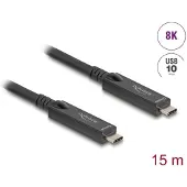 DeLOCK Active Optical USB-C 8K Video + Data + PD Cable 15 m