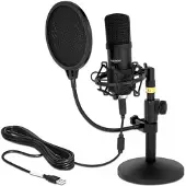 DeLOCK Professional USB Condenser Microphone Set for Podcasting and Gaming