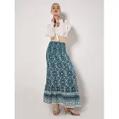 Apricot Rok blauw / donkerblauw / wit