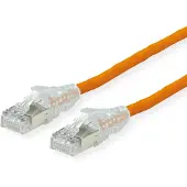 Secomp 21.05.0517 RJ45 Netwerkkabel, patchkabel CAT 6A S/FTP 1.00 m Oranje Afgeschermd (dubbel), Halogeenvrij, Vlambestendig 1 stuk(s)