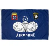 Fostex vlag Airborne blauw embleem