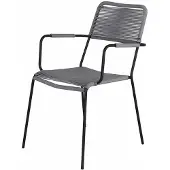 Svea - Gökhan tuinstoel - polyester touw - grijs