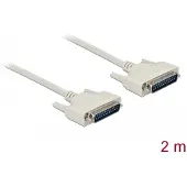 DeLOCK Serial Cable D-Sub 25 male to male 2 m