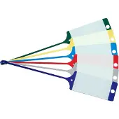 CROP FIX Kunststof Sleutellabels - Geel - 100 stuks