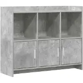 vidaXL Dressoir Betongrijs 98,5 x 33 x 80 cm Bewerkt hout