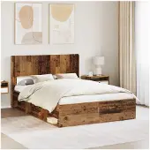 vidaXL Hoofdbord Oud hout PB
