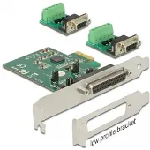 DeLOCK PCI Express Card to 2 x Serial RS-422/485 ESD protection optional surge protection