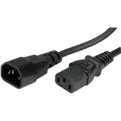 Bachmann Stroomkabel C13-C14, zwart, 1 m