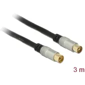 DeLOCK Premium Antenna Coax kabel quad shielded-3.0 meter