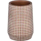 Wenko badkamerbeker Ohrid 10 cm polystyreen brons/wit