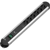Bachmann PRIMO 6xCEE7/3, 1xGVS-Plus, 1xschakelaar, 2,0 meter, CEE7/7
