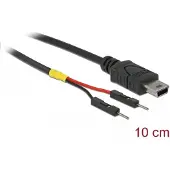 DeLOCK USB Power Cable Mini-B to 2 x pin header male separate power 10 cm