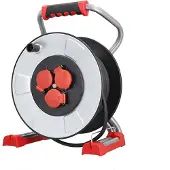 Bachmann professionele kabelhaspel IronCoat 3xCEE7/3 H07RN-F 3G1,5mm² 25m